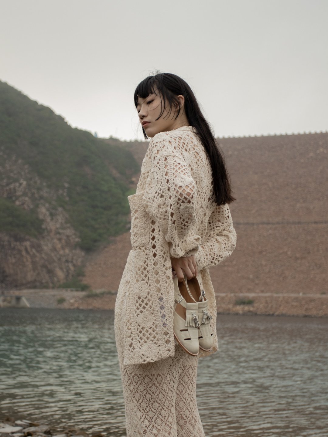 圆头流须扣带鞋 - 其他女款皮鞋 - 真皮 粉红色