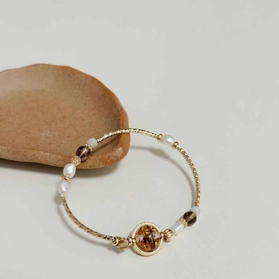 Mimis设计款 古典雅致 胎毛水晶手链 - 婴儿饰品 - 水晶 