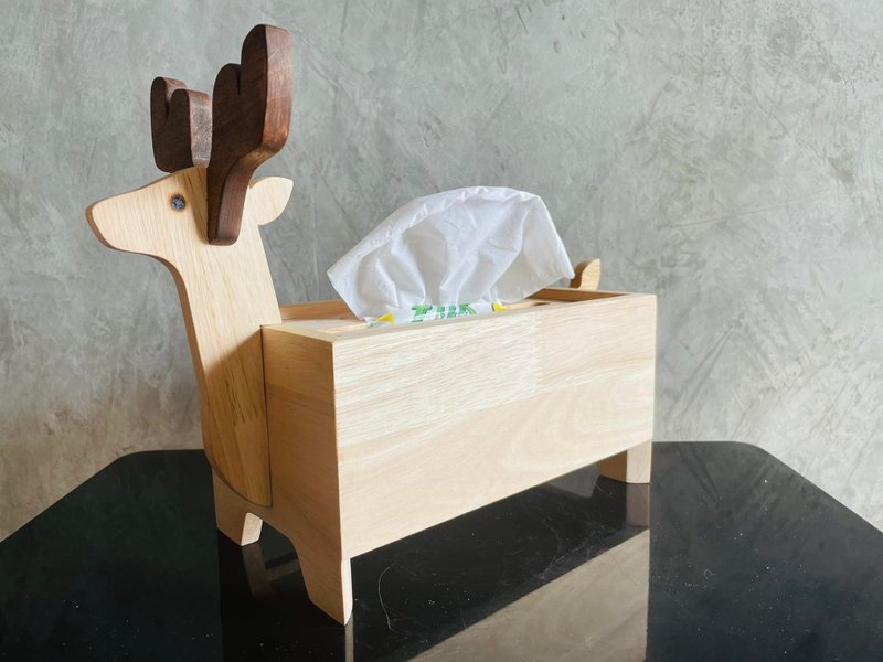 木质动物造型纸巾盒套动物主题家居装饰 - 纸巾盒 - 木头 