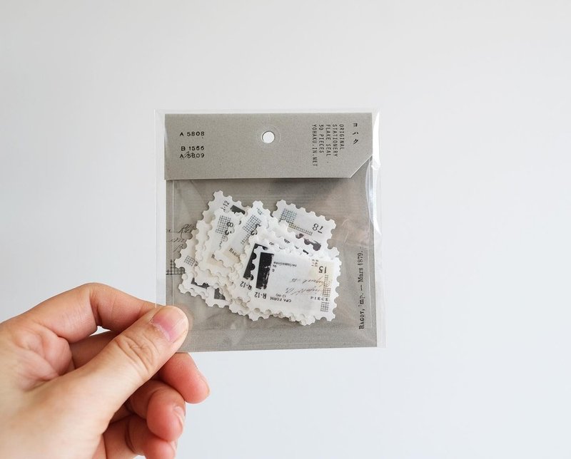 YOHAKU 造型贴纸 F-001 手帐素材 手帐 手作  日本文具 - 贴纸 - 纸 白色
