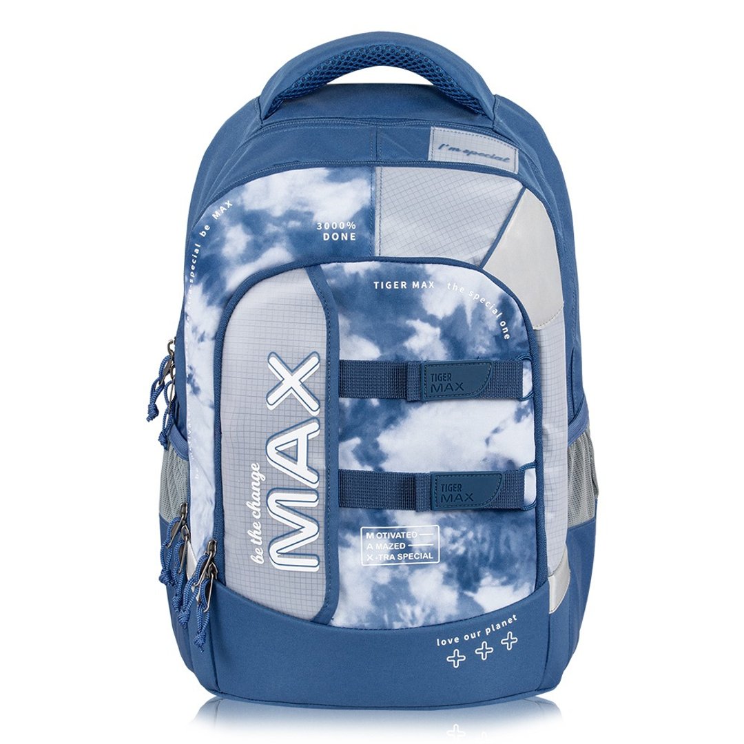 MAX系列 超轻量护脊书包Pro 2-蔚蓝天空 笔电可 多隔层 - 后背包/双肩包 - 防水材质 蓝色