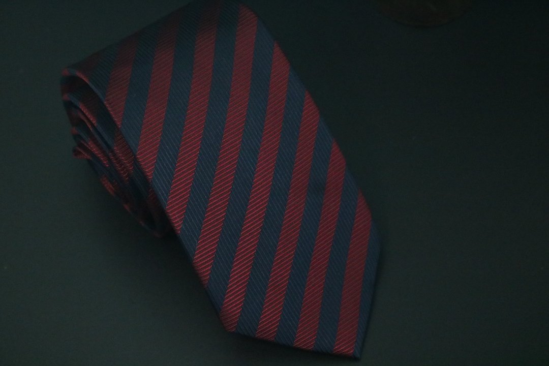 红蓝相间条纹真丝领带礼盒装宽度可选 - 领带/领带夹 - 丝．绢 多色