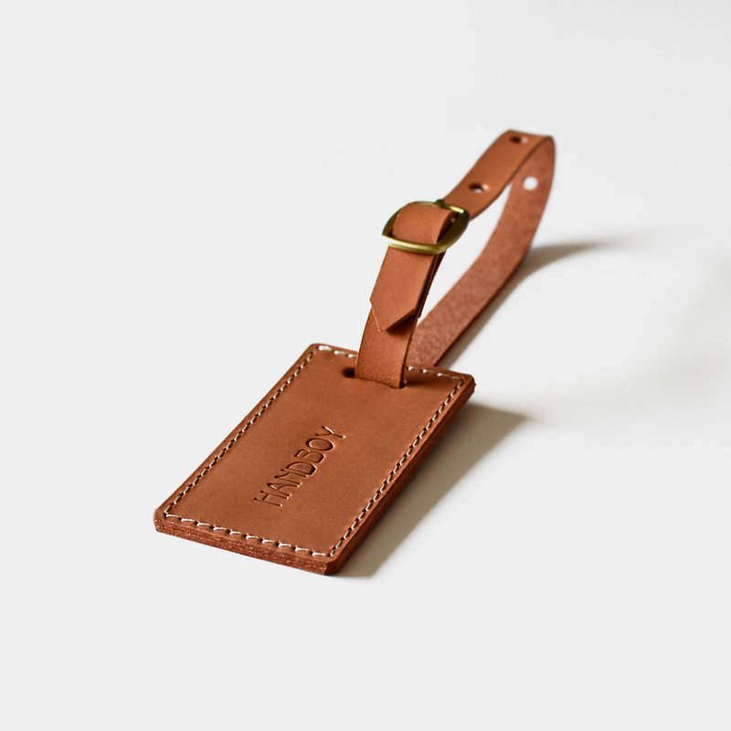 【代表你也代表我】真皮行李吊牌 皮革旅行箱吊牌 行李挂牌 出国 - 行李吊牌 - 真皮 咖啡色