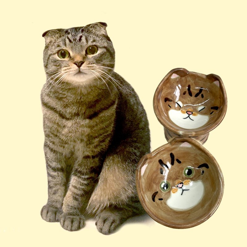 定制化猫食碗 - 碗/碗架 - 瓷 