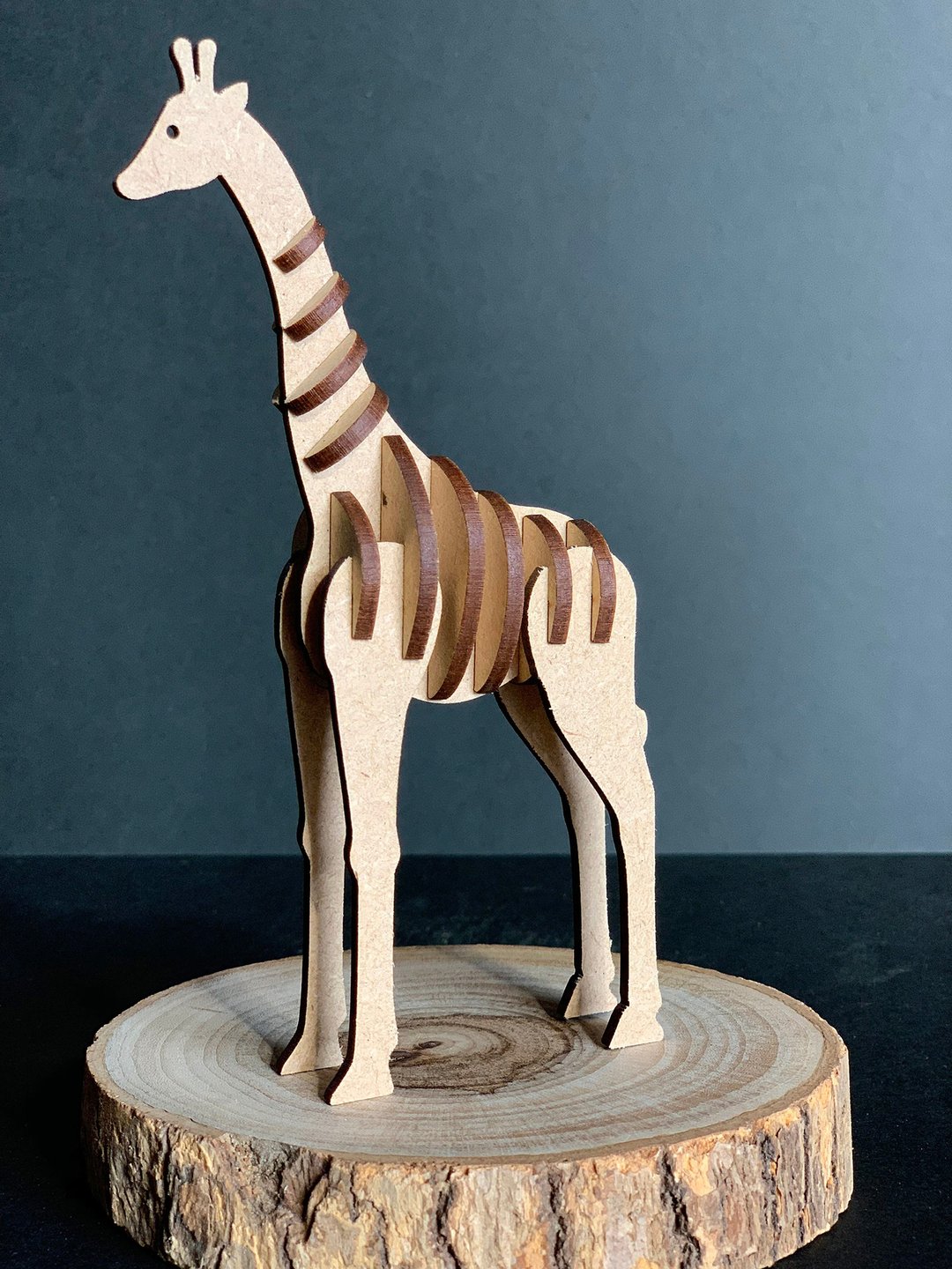 3D立体动物拼图 长颈鹿Giraffe - 摆饰 - 木头 咖啡色