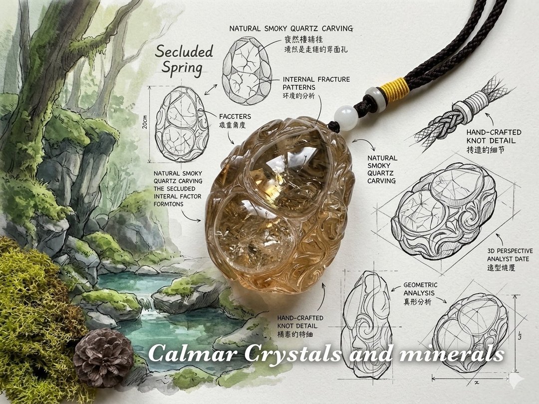 福禄有余 黄胶花手把挂件 - 吊饰 - 水晶 
