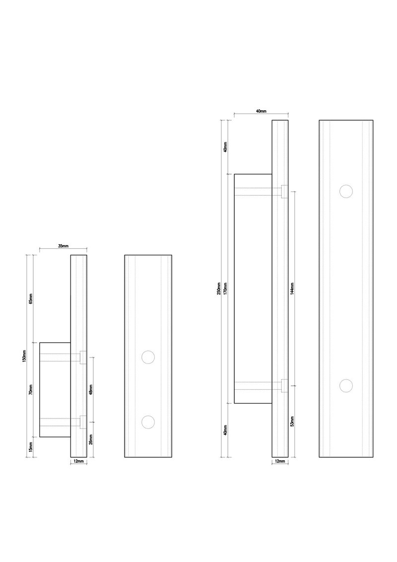 | 客订 | T系列 烟熏胡桃木 尺寸订制 - 摆饰 - 木头 