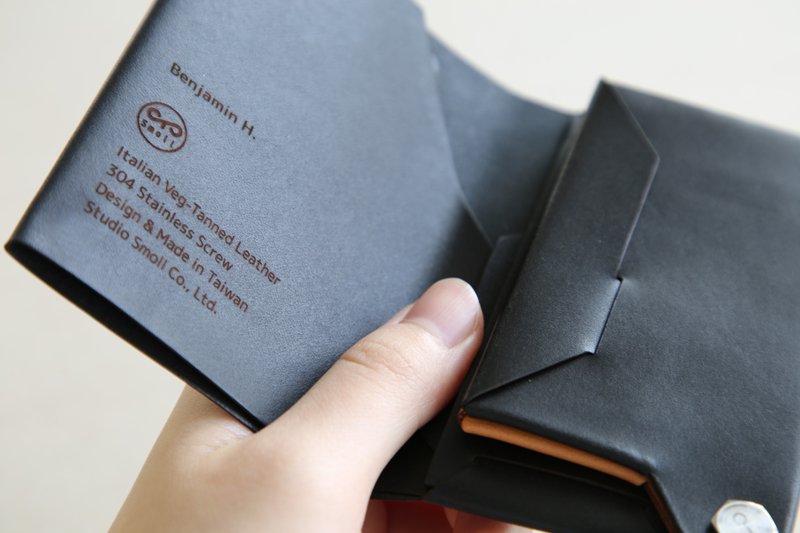 巧翻感应卡片夹_两层同色内页 - 零钱包 - 真皮 