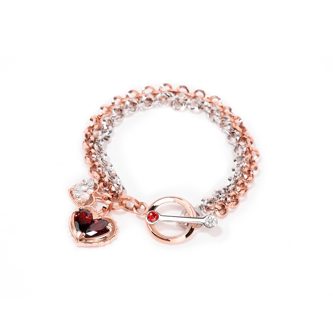 Dallar Jewelry - Love Song No.2 Bracelet - 手链/手环 - 贵金属 红色