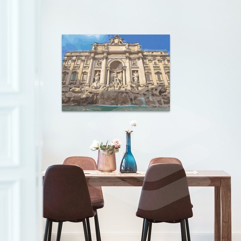 罗马许愿池 创意数字油画 【销售排行榜】 - 插画/绘画/写字 - 其他材质 