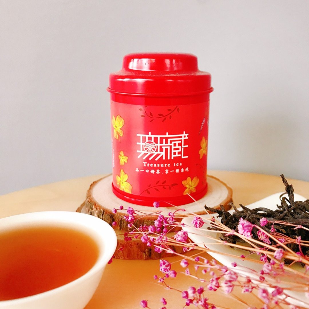 【台湾红茶】台茶21号日月潭红韵红茶_10g优雅小茶罐 - 茶 - 新鲜食材 红色