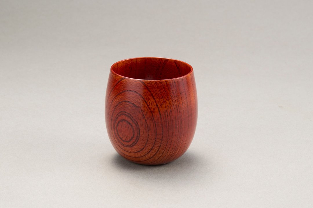 Tamayura cup - 茶具/茶杯 - 木头 红色