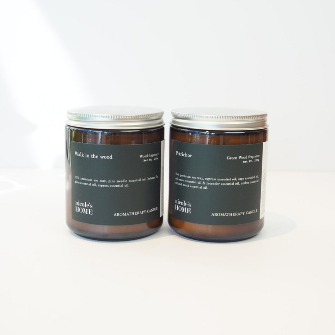 【圣诞礼品】香薰蜡烛组合 Aromatherapy candle Set - 蜡烛/烛台 - 蜡 粉红色