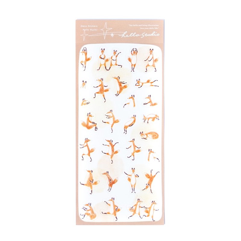 跳舞狐吉透明贴纸 | Taipei Zoo 联名( 3% 作为动物保育金) - 贴纸 - 纸 