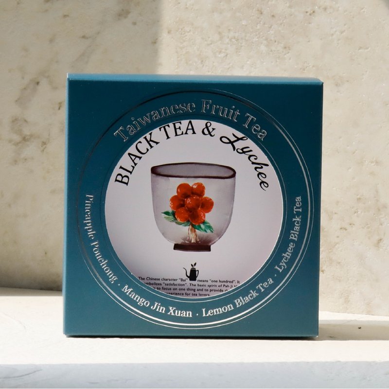 【百二岁】在地水果茶 / 荔枝红茶 8入 - 茶 - 纸 白色