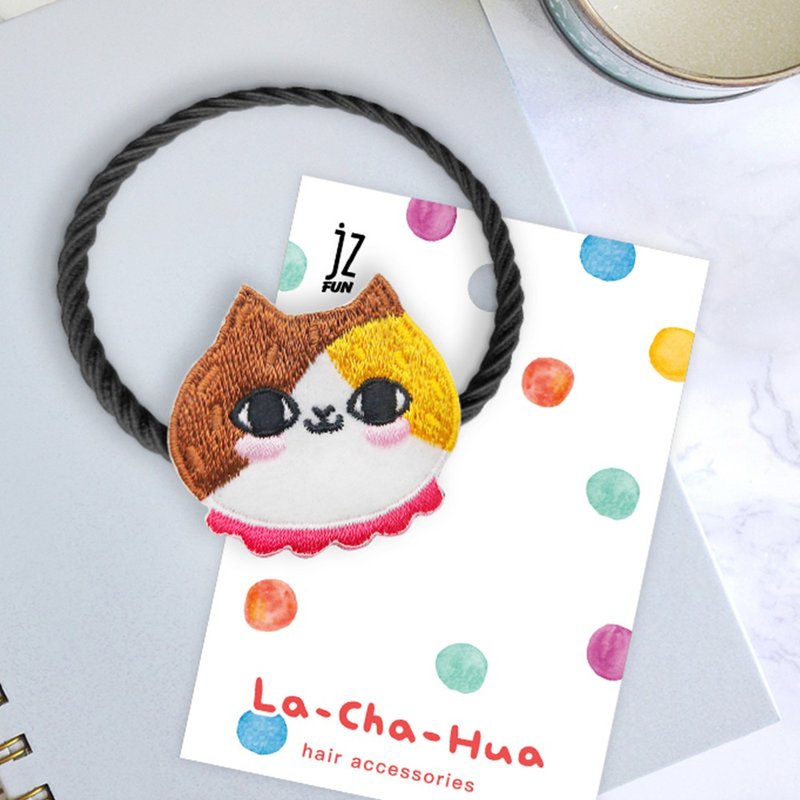 JzFun / 拉查花 刺绣造型发圈 (花花) - 发饰 - 绣线 多色