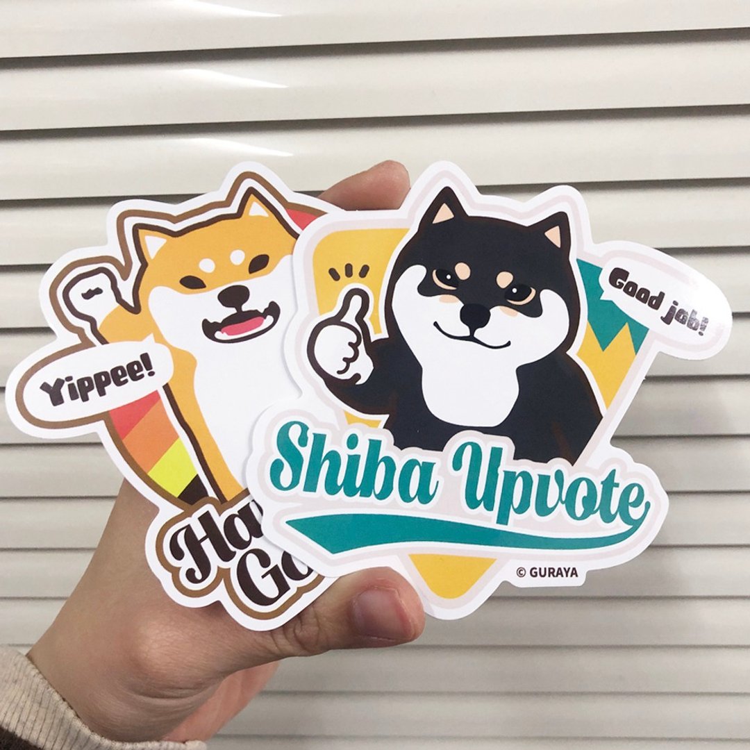仓屋狗哩狗气阿柴日常柴犬车贴贴纸 - 贴纸 - 纸 
