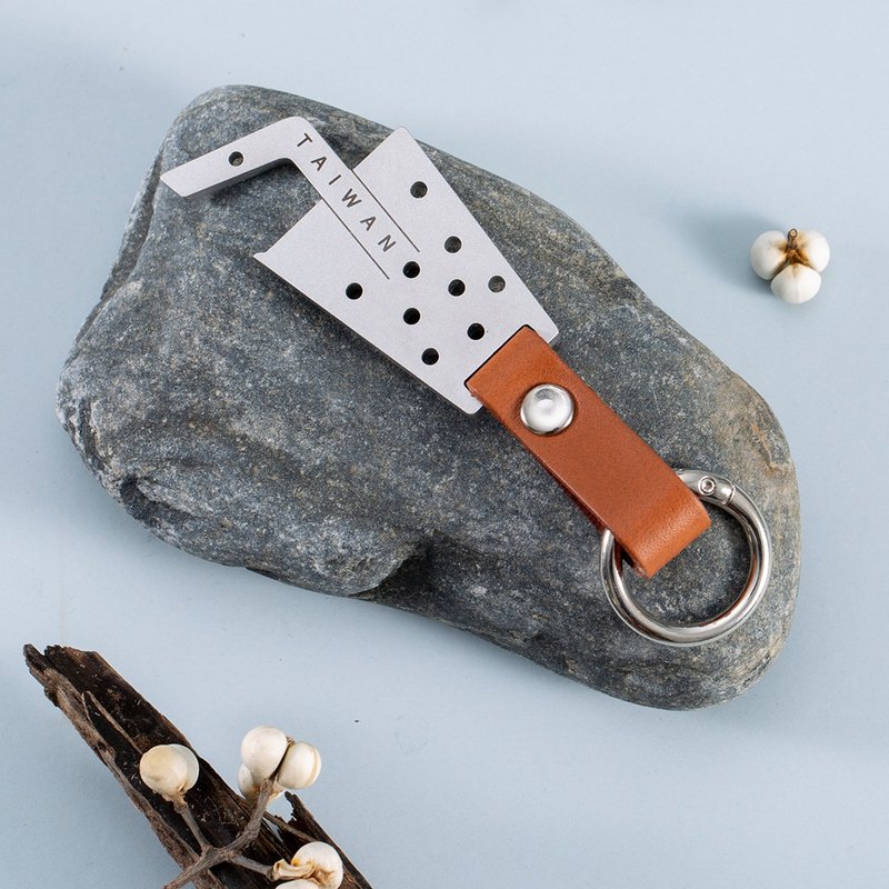 【礼物盒装】台湾手摇饮不锈钢开瓶器钥匙圈 吊饰 - 钥匙链/钥匙包 - 不锈钢 银色