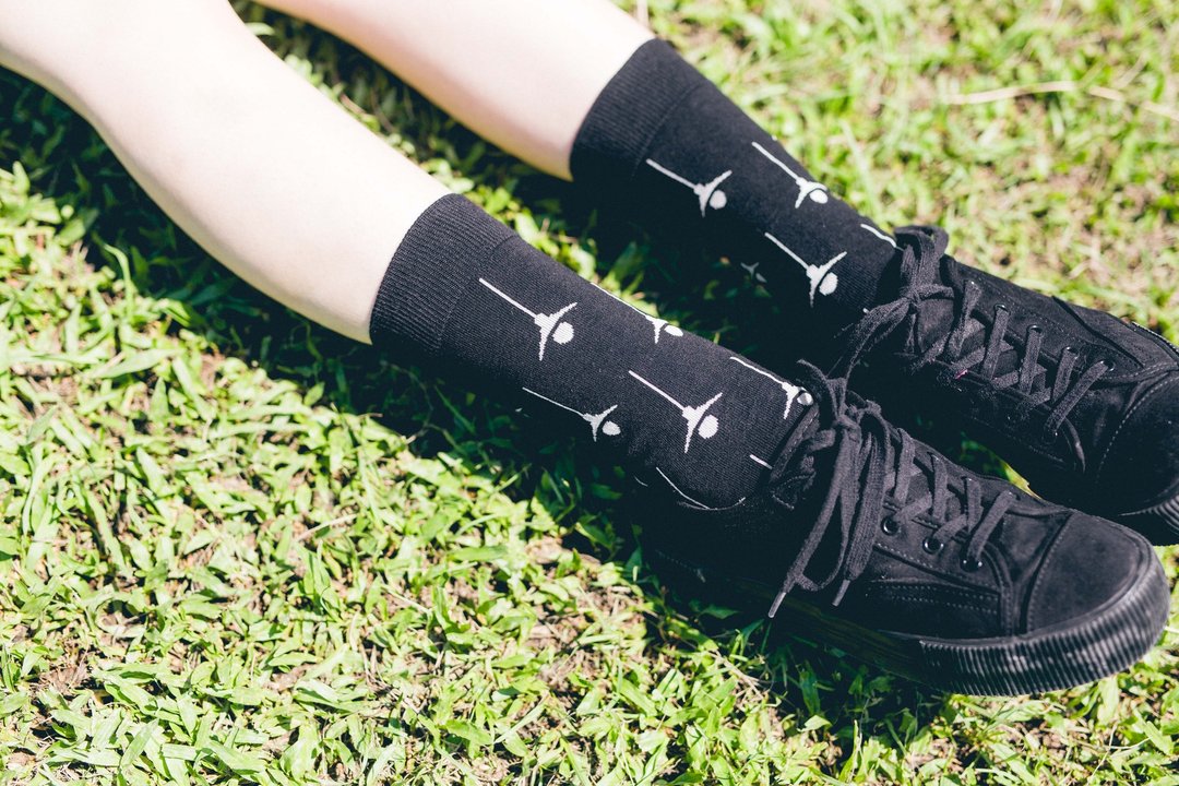 灯灯灯灯  协奏曲系列 NAKID SOCKS 袜子 短袜 棉袜 - 袜子 - 棉 黑色
