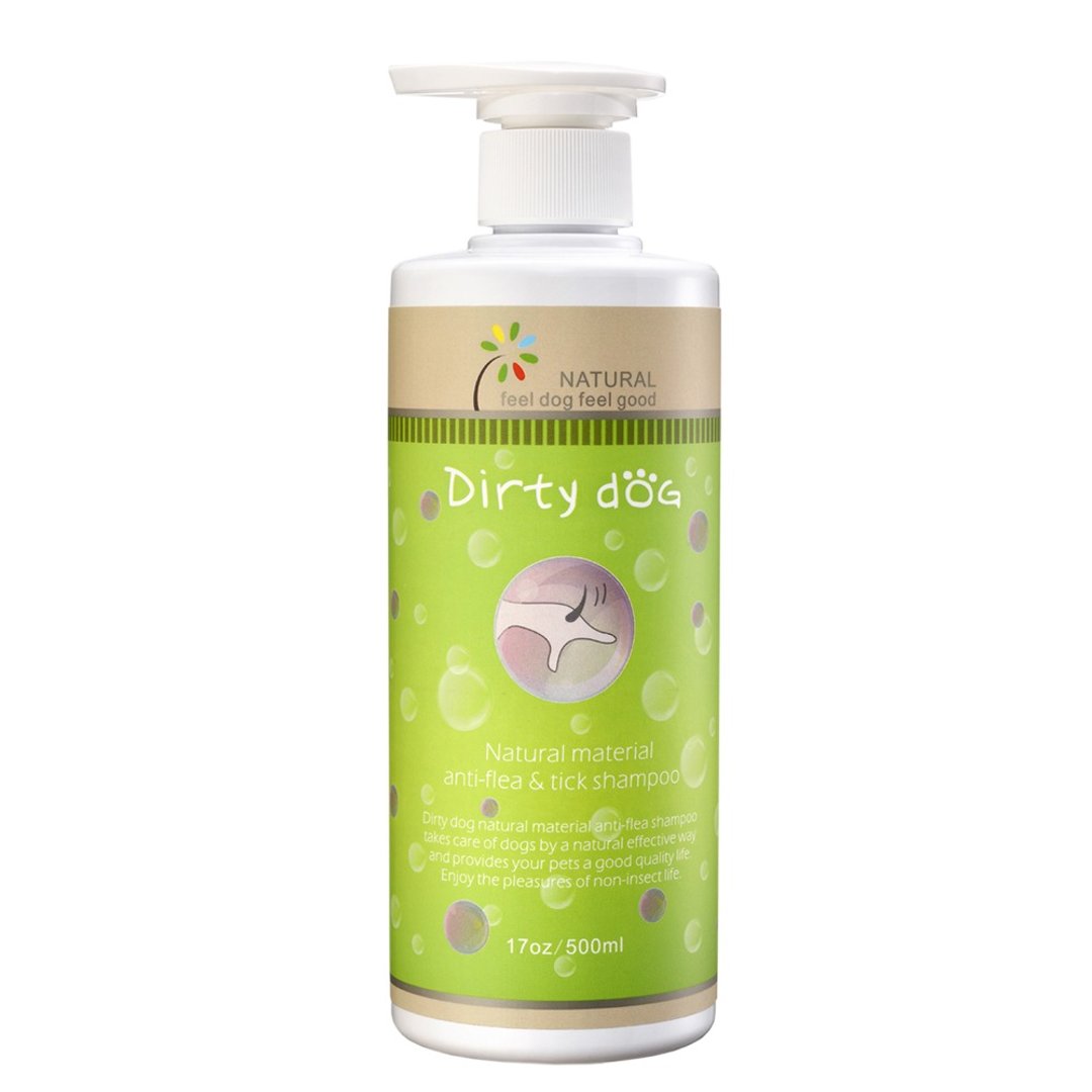 Dirty Dog-虫虫掰掰-纯天然防蚤驱虫洗毛精-500ML - 清洁/美容 - 植物．花 绿色