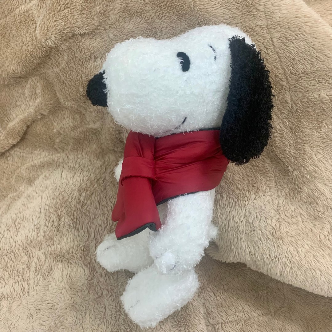 snoopy 玩偶 围巾史努比 围巾史努比 娃娃 - 玩偶/公仔 - 聚酯纤维 红色