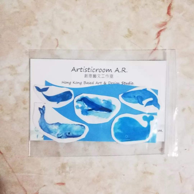 补运费商品 - 鲸鱼系列水印纹身贴纸no. 3 - 非实体商品 - 其他材质 