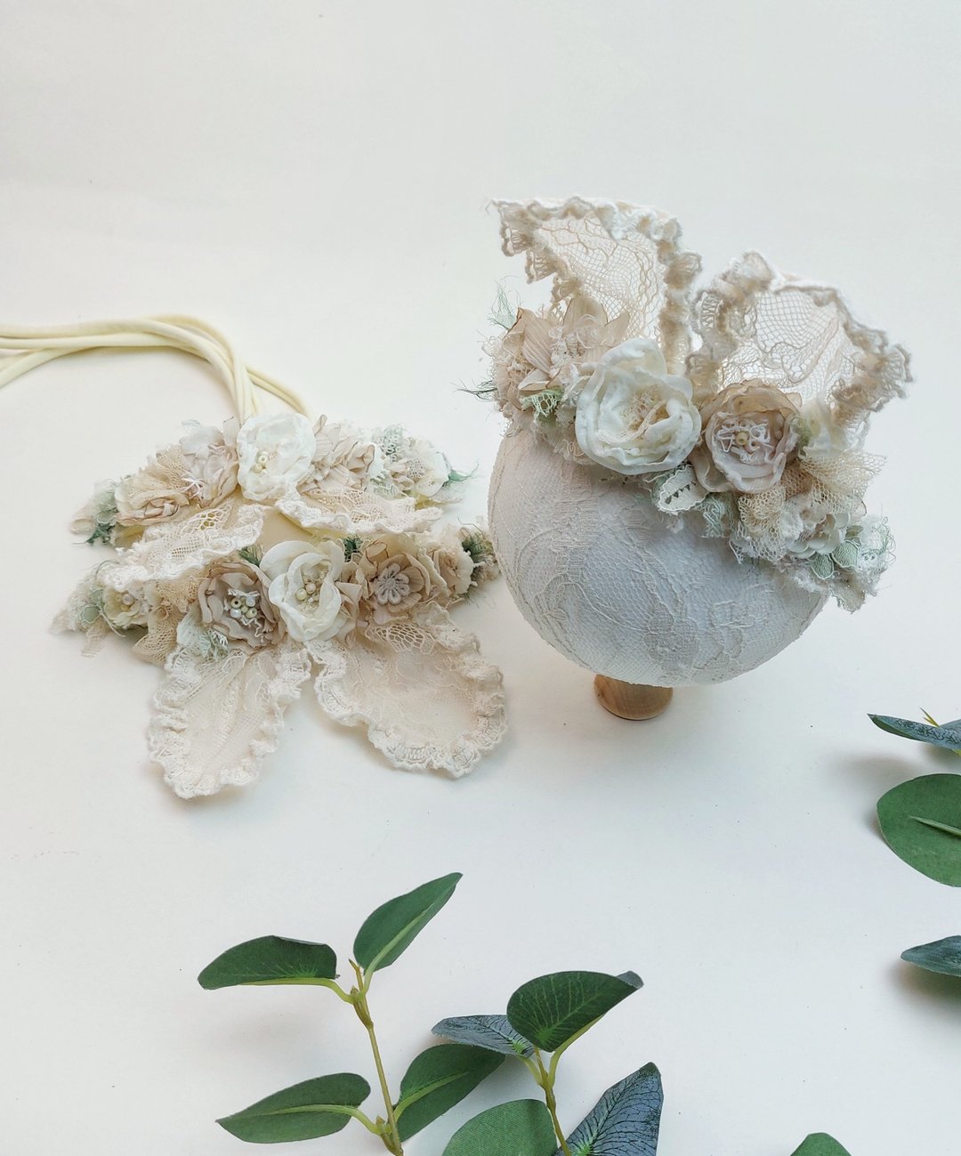 Easter headband,头带, bunny ears headband, newborn photography - 婴儿帽/发带 - 其他材质 多色