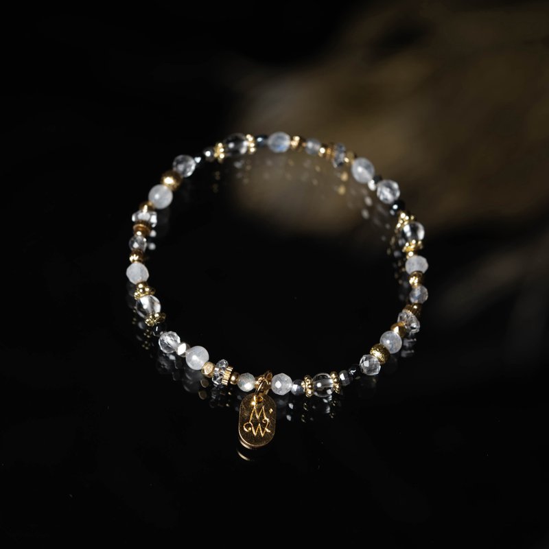 光 l 白月光白水晶铁胆石手链 C1692 - 手链/手环 - 宝石 