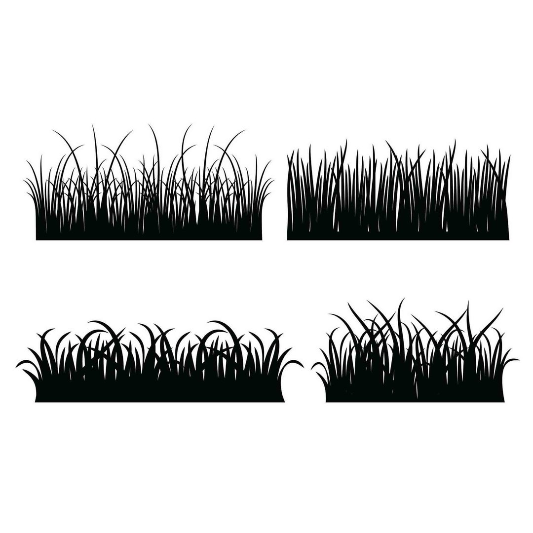 Grass svg, grass eps, grass template, grass png, grass cut file, grass cutout - 图文模板设计 - 其他材质 
