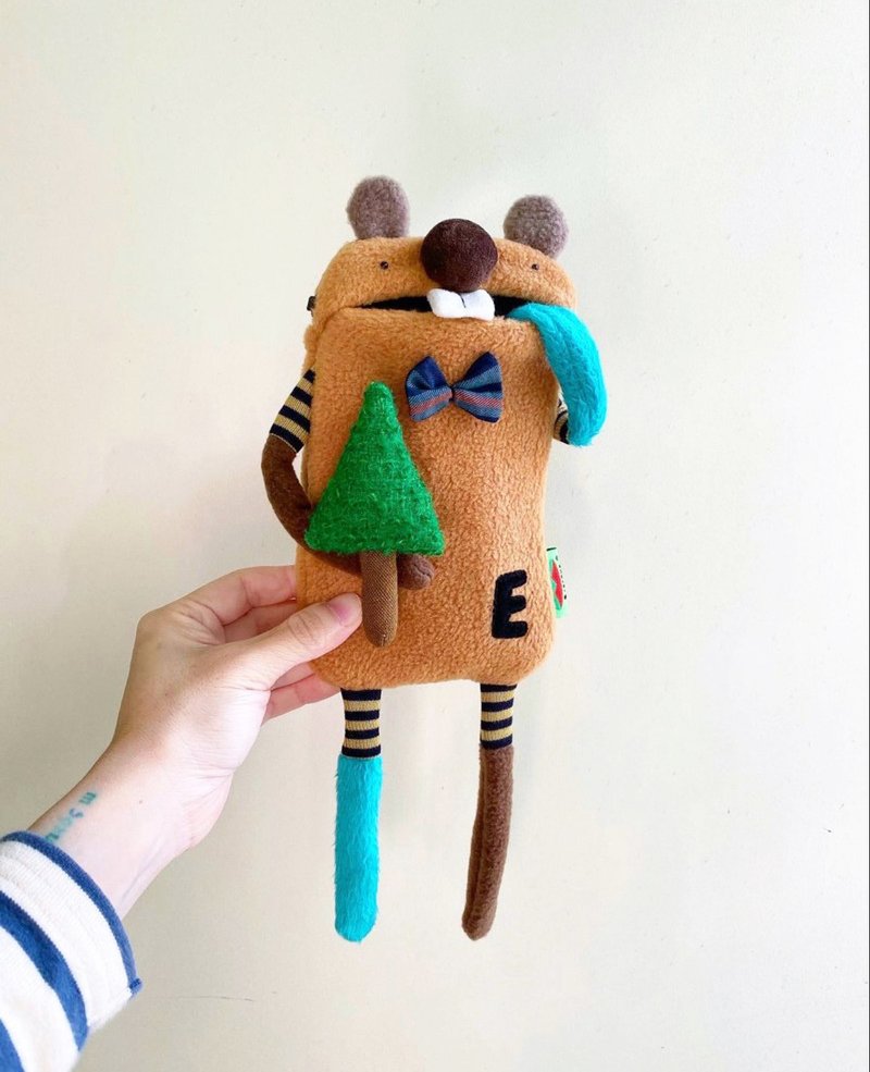 E*group 门牙包  阿兔  熊  焦糖巧克力  iphone 手机套 - 其他 - 棉．麻 咖啡色