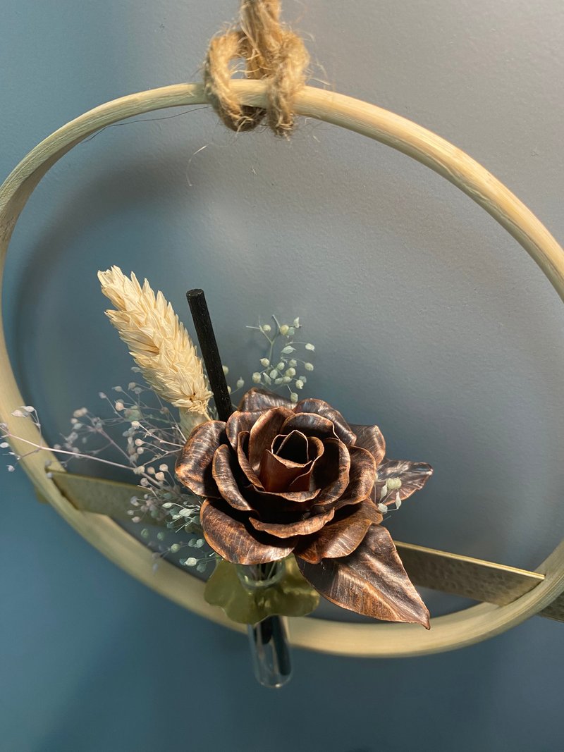 文化币/ 大稻埕/ 竹筐金属玫瑰扩香/ 免基础/ 现场完成 - 金工/饰品 - 铜/黄铜 