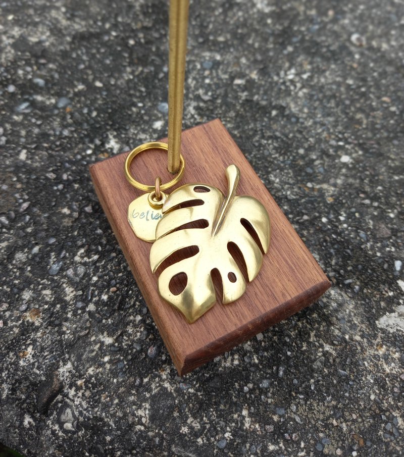 黄铜 龟背叶钥匙圈 / 狗牌 - 钥匙链/钥匙包 - 铜/黄铜 金色