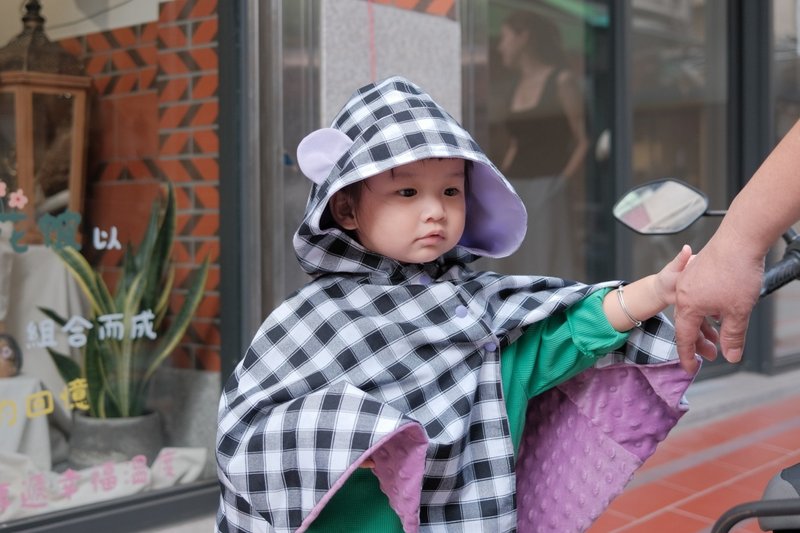 【金门设计制造】花帔手工斗篷 熊耳造型 -金门花帔系列 - 童装外套 - 棉．麻 透明