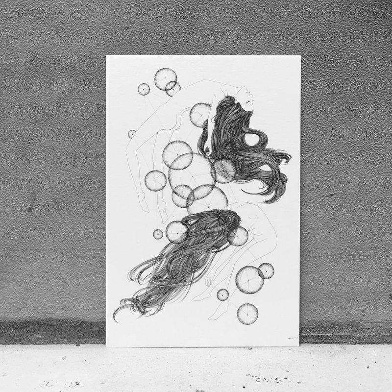 Only Love Can◌黑白明信片 - 卡片/明信片 - 纸 白色