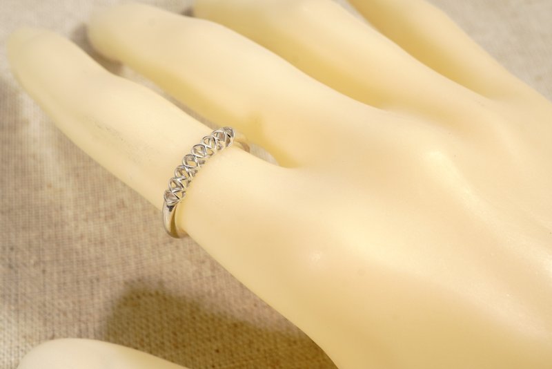 Knit Ring 118 - 戒指 - 其他金属 银色