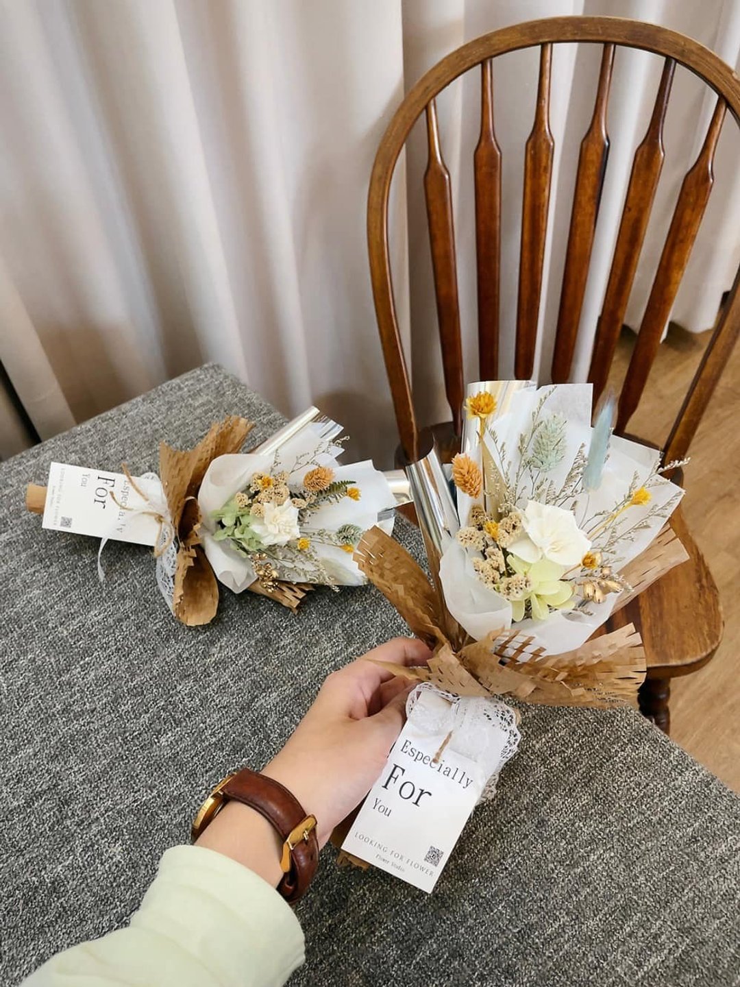 干燥花束【小花束】教师节花束 生日礼物 生日花束 毕业花束 感谢 - 干燥花/捧花 - 植物．花 