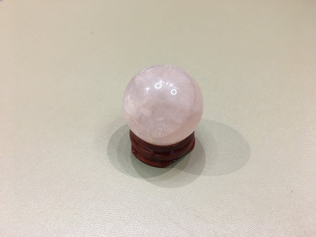 粉水晶球 32mm - 改善人缘 增加姻缘 - 摆饰 - 水晶 