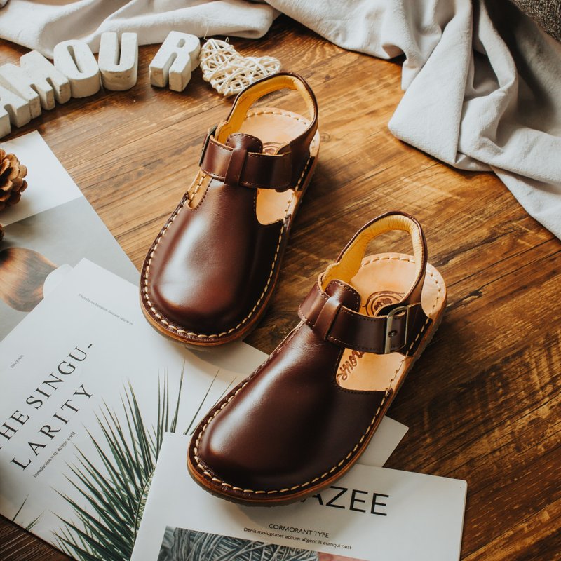 【复古文青】MIT舒适休闲鞋。真皮。焙茶咖8305 - 女款休闲鞋 - 真皮 咖啡色