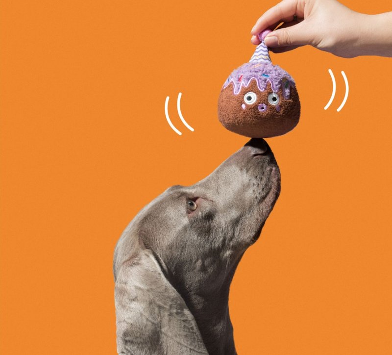 【小丑蛋糕】小狗玩具/自嗨发声/毛绒玩偶 - 玩具 - 其他材质 紫色