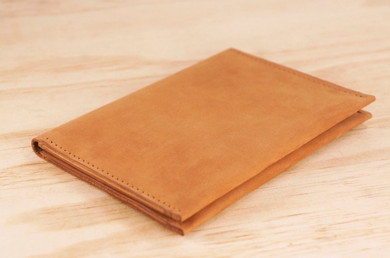 护照夹 (可定制刻字) - 护照夹/护照套 - 真皮 橘色