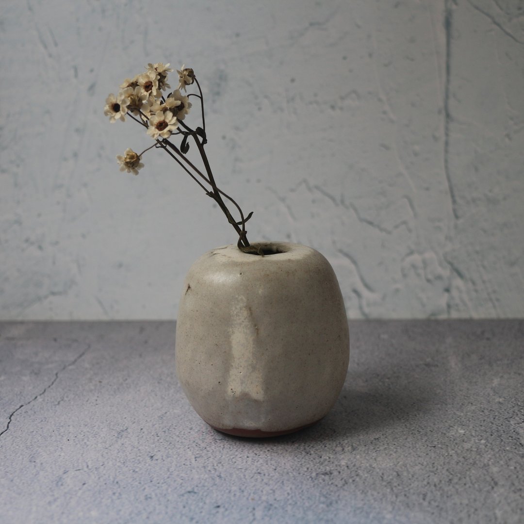 手捏陶 花器 一轮插 - 花瓶/陶器 - 陶 