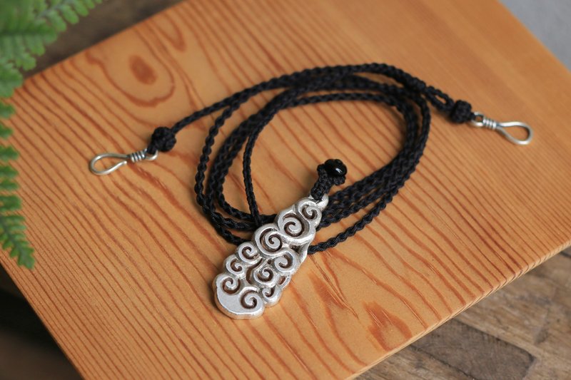 壹染指原创纯手工  | 999纯银 | 祥云如意项链 | 长项链 - 项链 - 纯银 银色