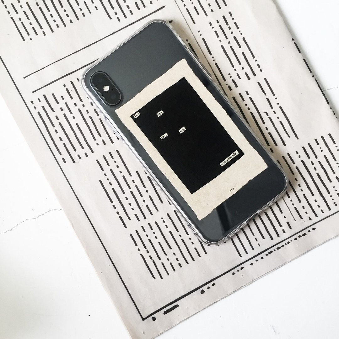 唯有昨天才轻松 iphone,HTC,sony,samsung,asus,oppo 手机软壳 - 手机壳/手机套 - 塑料 卡其色