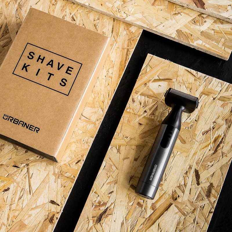 交换礼物 奥本防水电动刮胡刀 手动刮胡概念 男生礼物 圣诞包装 - 脸部清洁/卸妆用品 - 防水材质 黑色