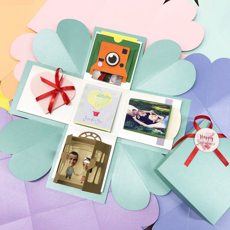 爆炸盒连轻松5个机关材料包 - 木工/竹艺/纸艺 - 纸 多色