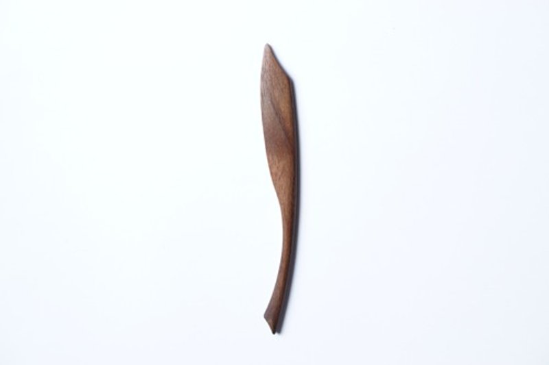 木质奶油刀，胡桃木 - 餐刀/叉/匙组合 - 木头 