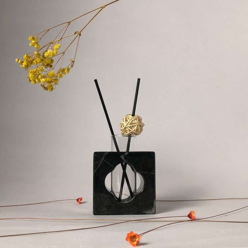 【ARTFINITY大艺石代×LOVESTONE】大理石扩香瓶 方圆之间款 - 香薰/精油/线香 - 石头 多色