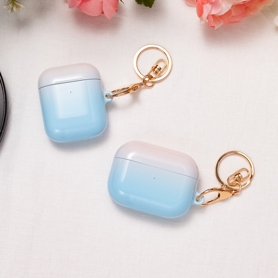 【定制化】冰山粉彩 AirPods Pro 3 / AirPods 4 保护壳 - 耳机收纳 - 塑料 蓝色