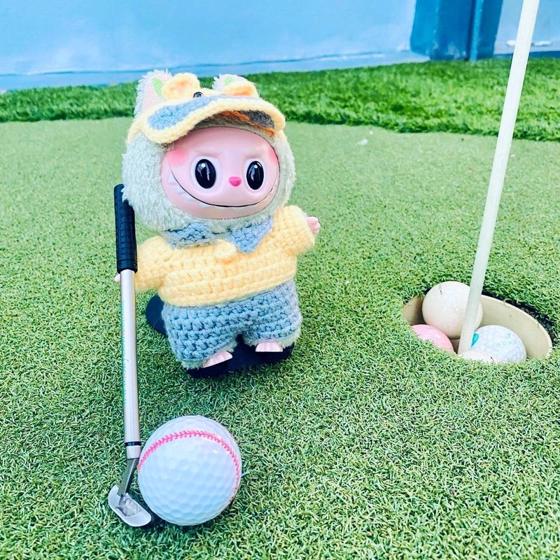 Labubu 高尔夫服装钩针图解 初学者零失败设计 - 手工艺教程/工具书 - 其他材质 