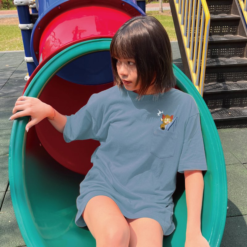 【插画家合作】rdm x 羊魔魔 联名合作短踢 - 女装 T 恤 - 棉．麻 多色